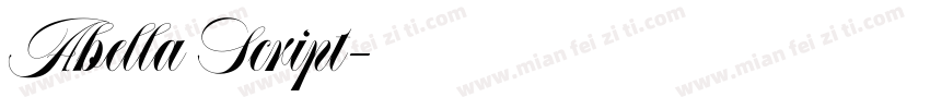 Abella Script字体转换